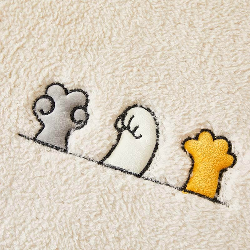 Lovely Cat's Paw Sherpa Fleece Anti-Slip Couch Cover | Stornfield