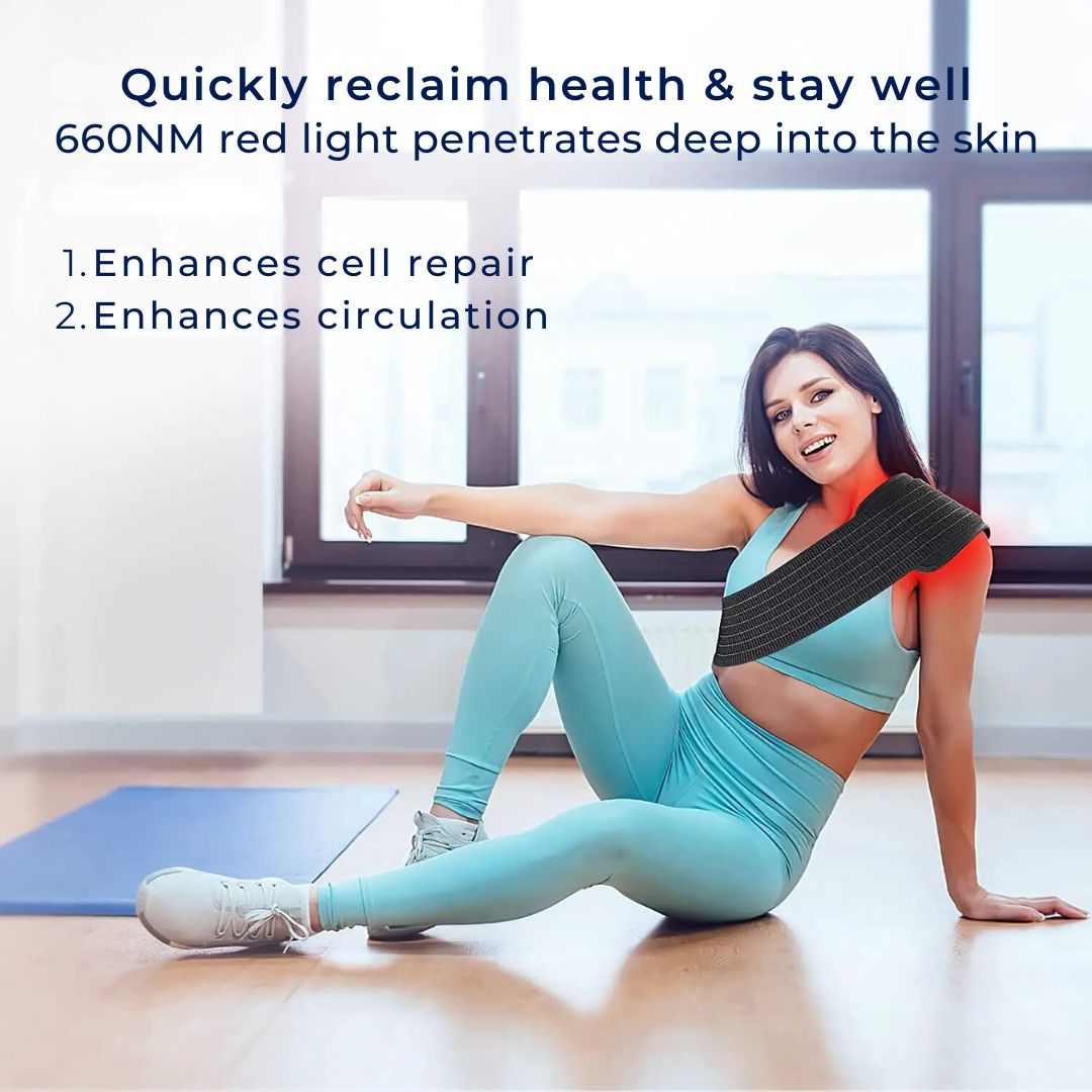LumiRelief Red Light Therapy Belt | for Pain Relief - Inflammation Reduction - Muscle Recovery - Red Light for Skin Rejuvenation Stornfield
