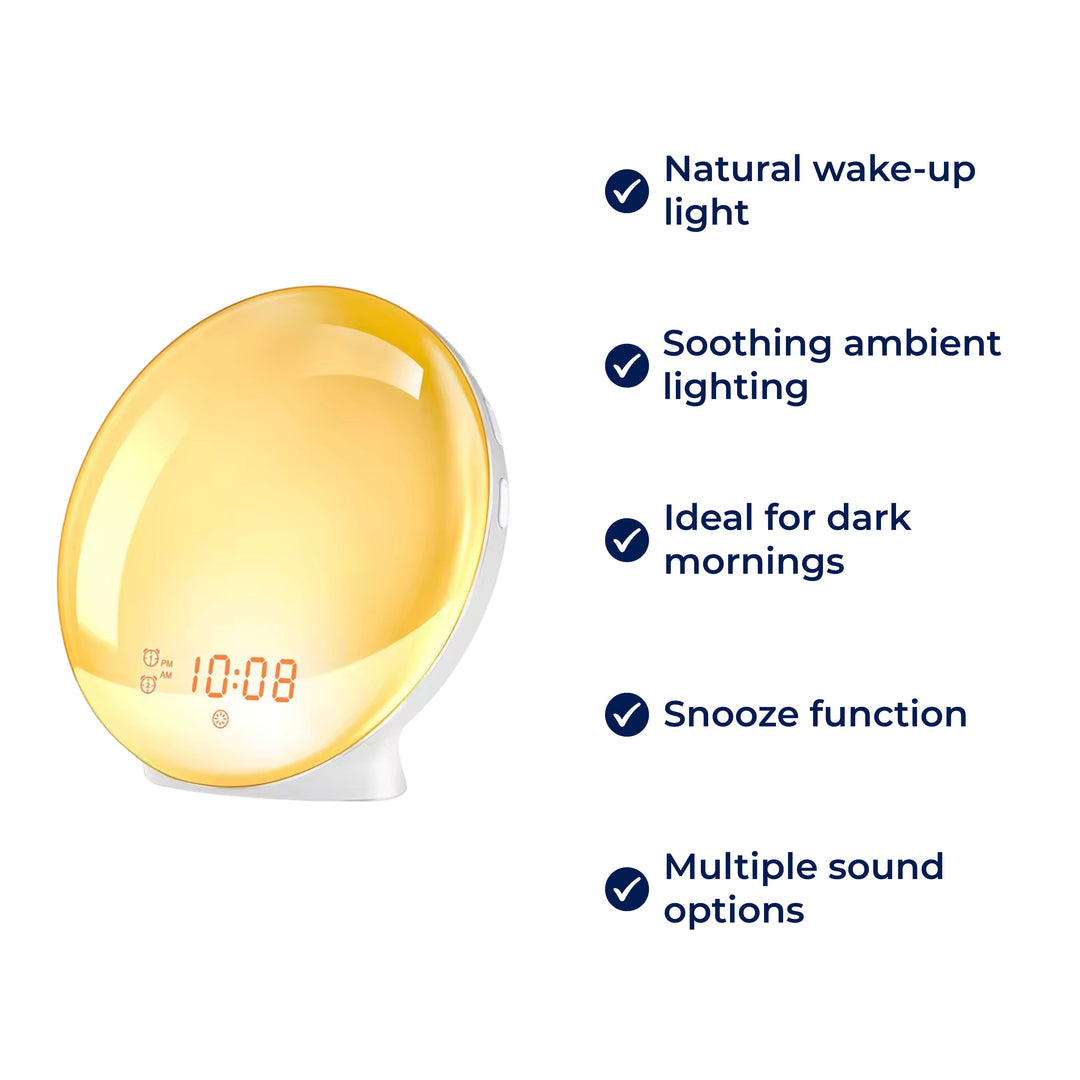 LumiRise | Sunrise Alarm Clock – Natural Wake-up Light – Mood Lighting – Ideal for dark mornings Stornfield