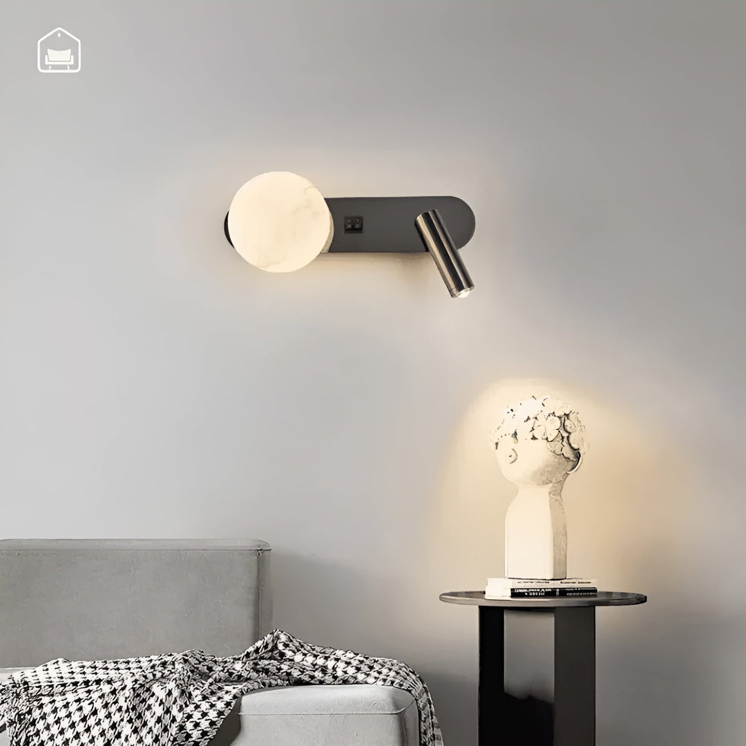 Wall lamp in luxury design – Elegant & minimalistic | Ideal for living room, hallway & as bedside lighting | Stornfield
