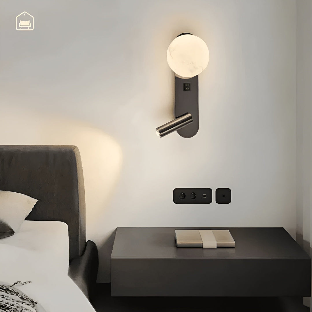 Wall lamp in luxury design – Elegant & minimalistic | Ideal for living room, hallway & as bedside lighting | Stornfield