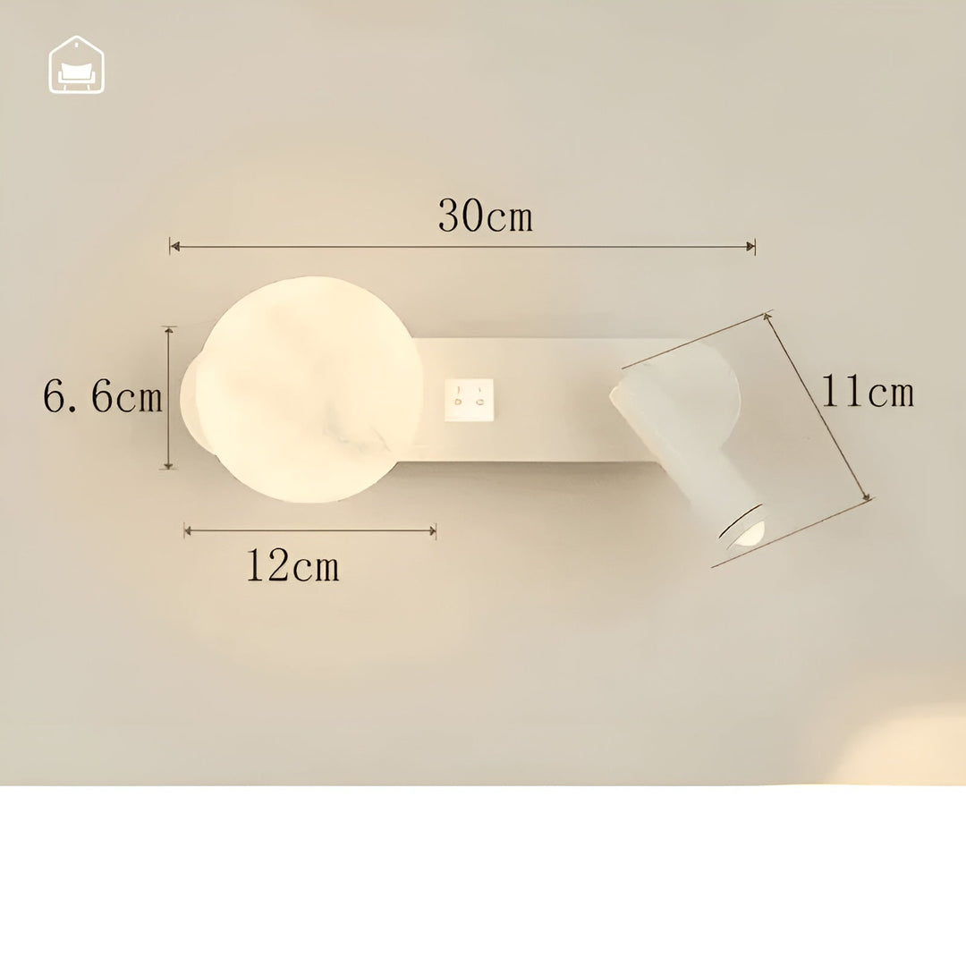 Wall lamp in luxury design – Elegant & minimalistic | Ideal for living room, hallway & as bedside lighting | Stornfield