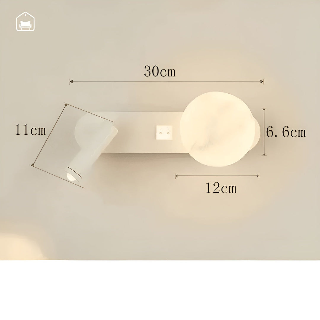 Wall lamp in luxury design – Elegant & minimalistic | Ideal for living room, hallway & as bedside lighting | Stornfield