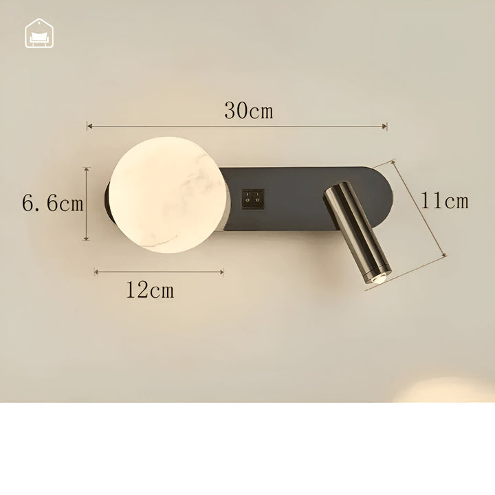 Wall lamp in luxury design – Elegant & minimalistic | Ideal for living room, hallway & as bedside lighting | Stornfield