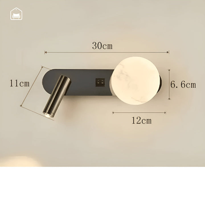 Wall lamp in luxury design – Elegant & minimalistic | Ideal for living room, hallway & as bedside lighting | Stornfield