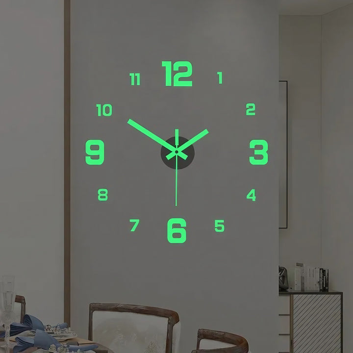 Stornfield | 3D-LED Wall Clock – DIY Frameless Design