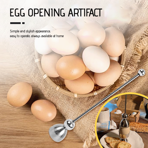 Stornfield | Luxurious Egg Opener made of Stainless Steel – Perfect for Breakfast Eggs & Soft Boiled Eggs