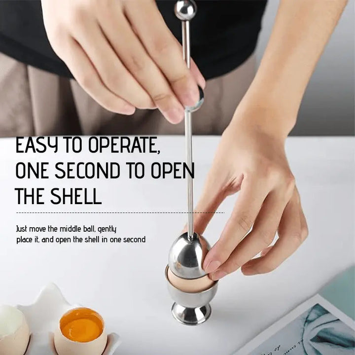 Stornfield | Luxurious Egg Opener made of Stainless Steel – Perfect for Breakfast Eggs & Soft Boiled Eggs
