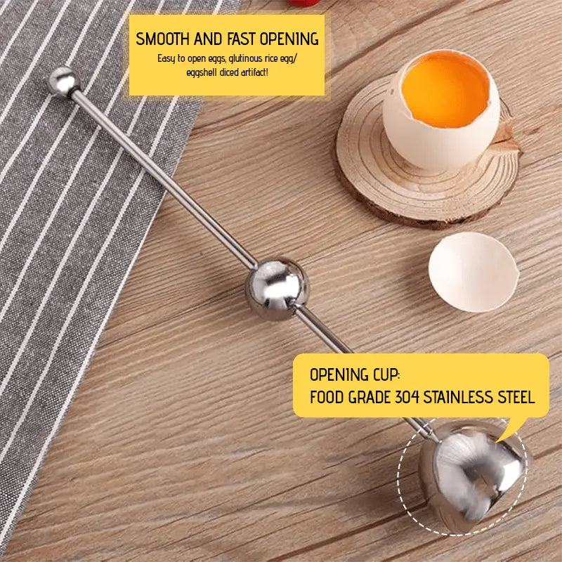 Stornfield | Luxurious Egg Opener made of Stainless Steel – Perfect for Breakfast Eggs & Soft Boiled Eggs
