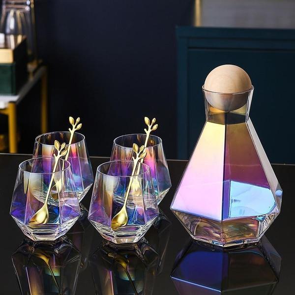 Luxury Diamond Shaped Jug and Drinking Glasses Set | Stornfield