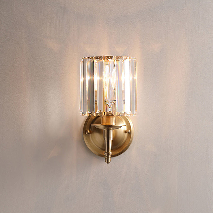 Luxury Clear Crystal Wall Light | Stornfield
