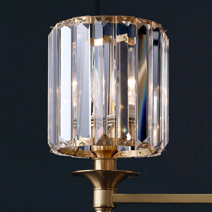 Luxury Clear Crystal Wall Light | Stornfield