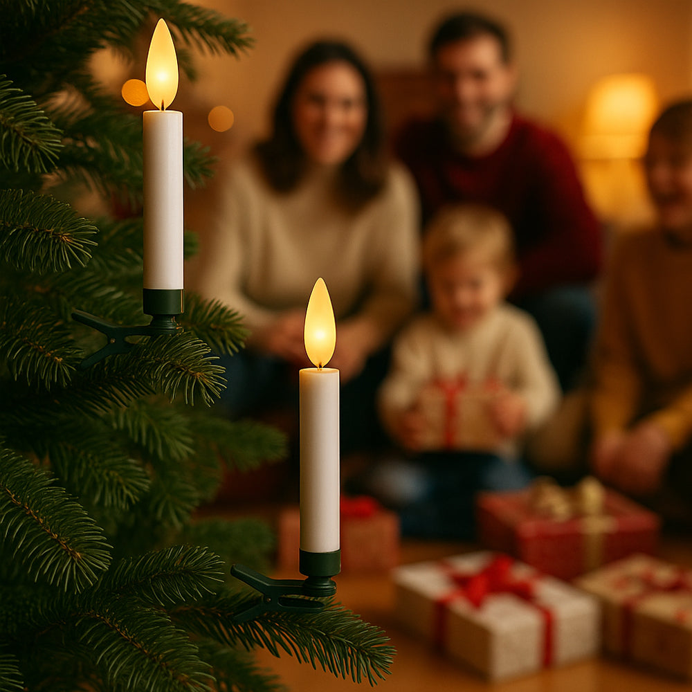 Wireless LED Christmas Tree Candles with Remote Control – 10, 20 or 30 Pieces. | Stornfield