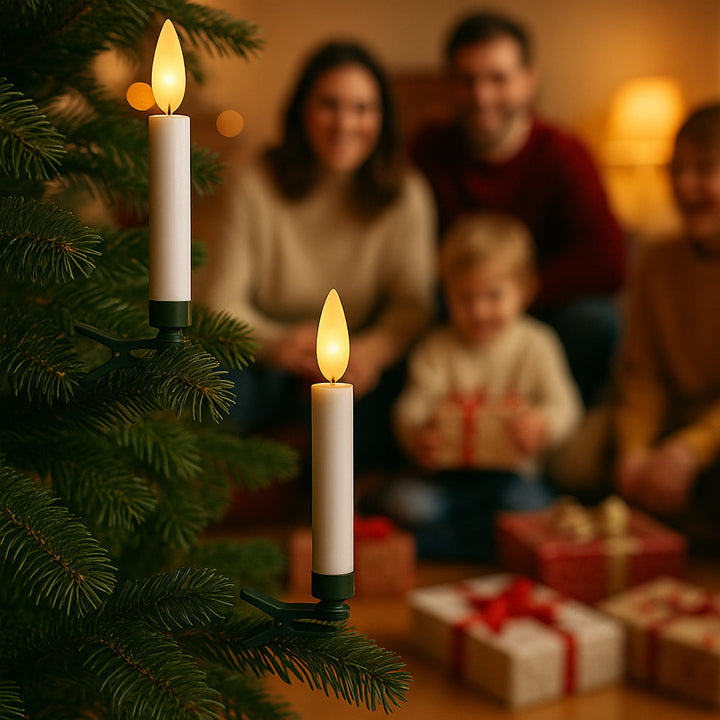 Wireless LED Christmas Tree Candles with Remote Control – 10, 20 or 30 Pieces. | Stornfield