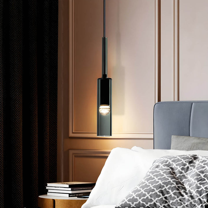Pendant light made of smoked glass – Elegant design with sparkling light effects | Perfect for living room | Stornfield