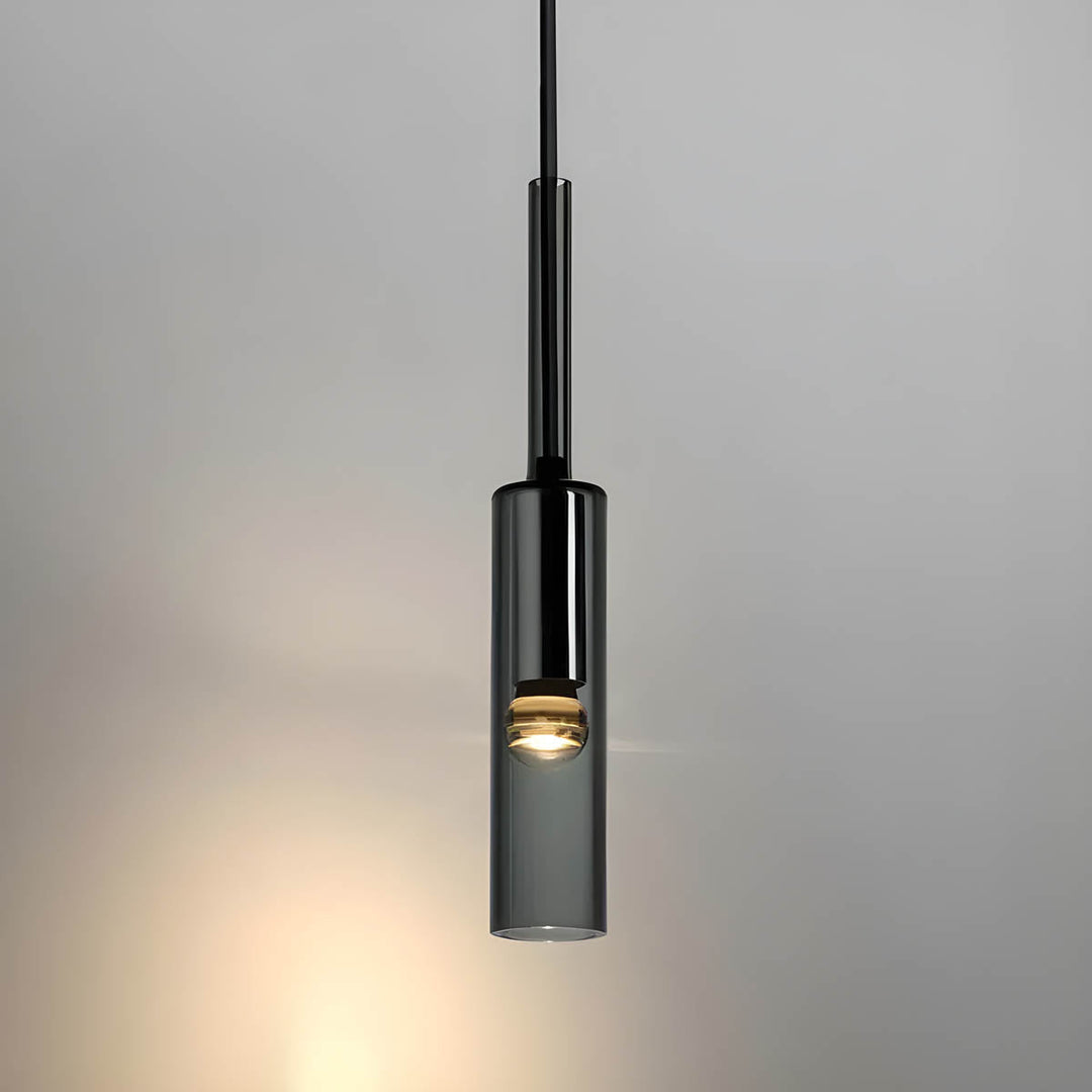 Pendant light made of smoked glass – Elegant design with sparkling light effects | Perfect for living room | Stornfield