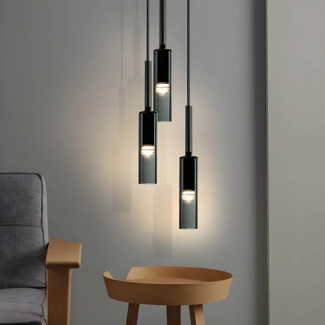 Pendant light made of smoked glass – Elegant design with sparkling light effects | Perfect for living room | Stornfield