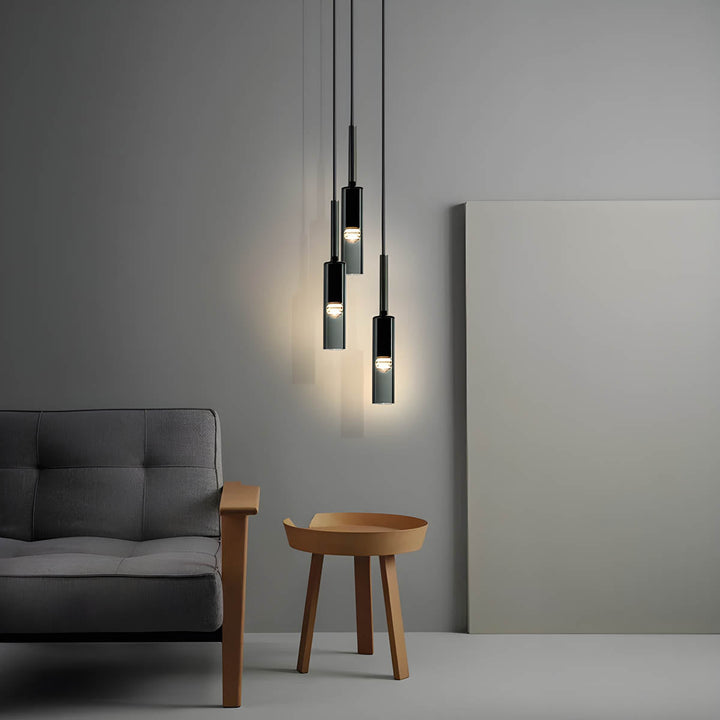 Pendant light made of smoked glass – Elegant design with sparkling light effects | Perfect for living room | Stornfield
