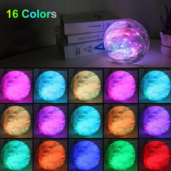 Moon lamp -16 colors - LED - with touch function and remote control | Stornfield