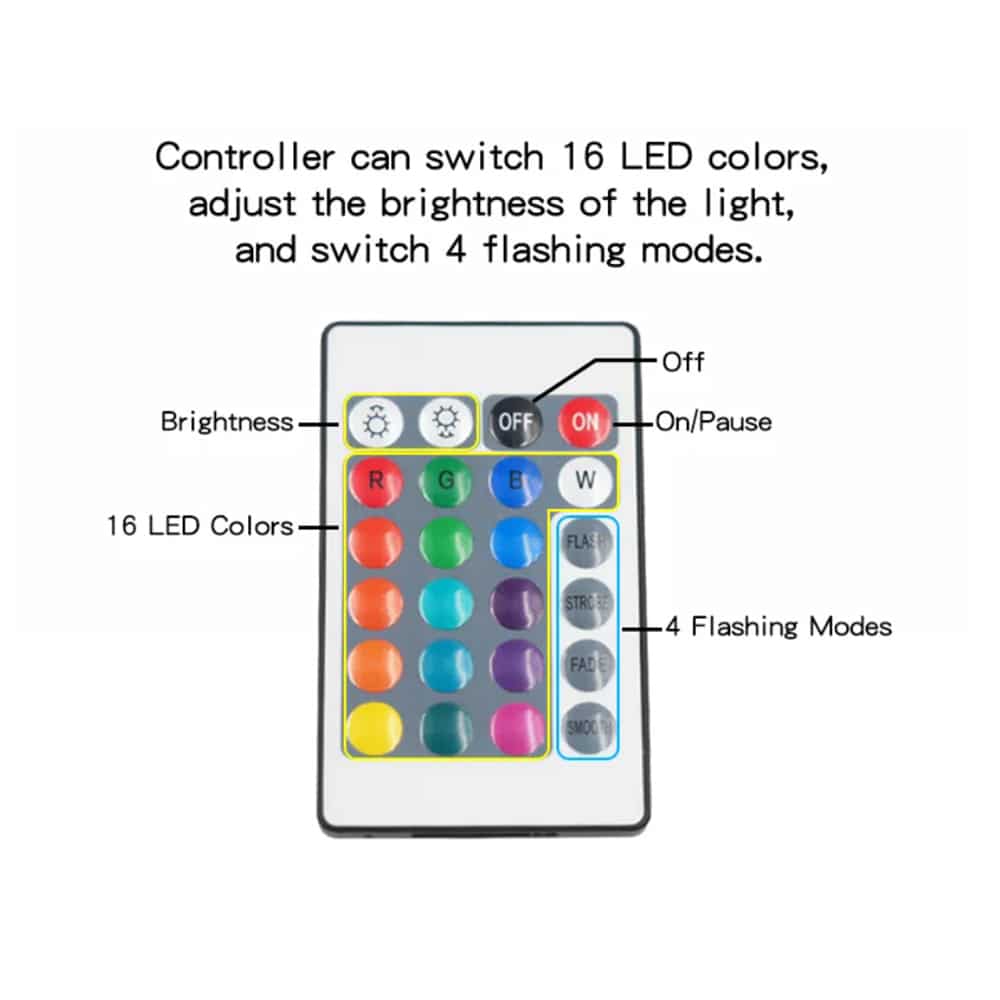 Moon lamp -16 colors - LED - with touch function and remote control | Stornfield