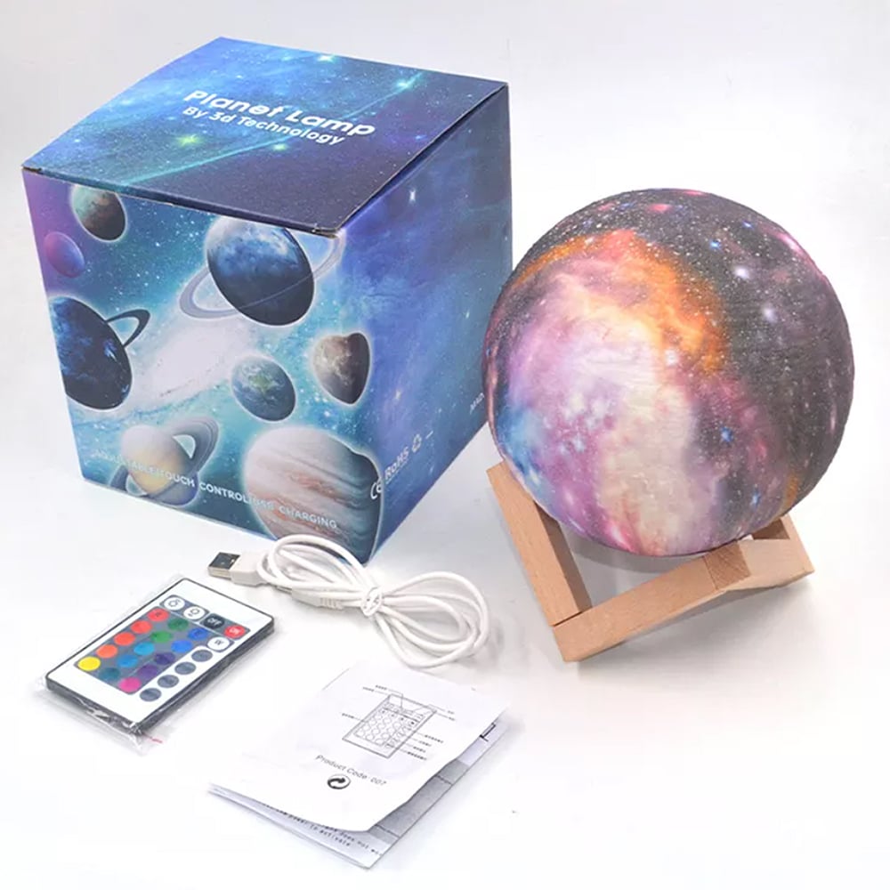 Moon lamp -16 colors - LED - with touch function and remote control | Stornfield