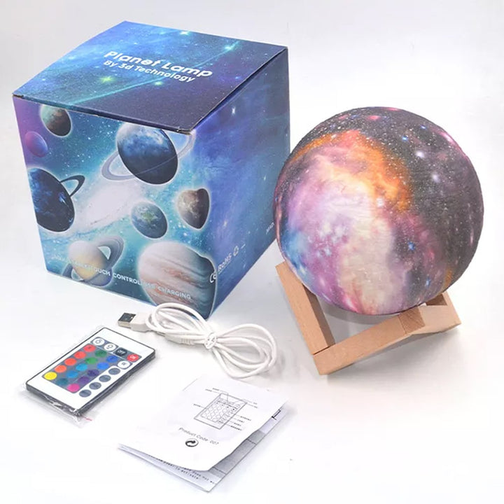 Moon lamp -16 colors - LED - with touch function and remote control | Stornfield