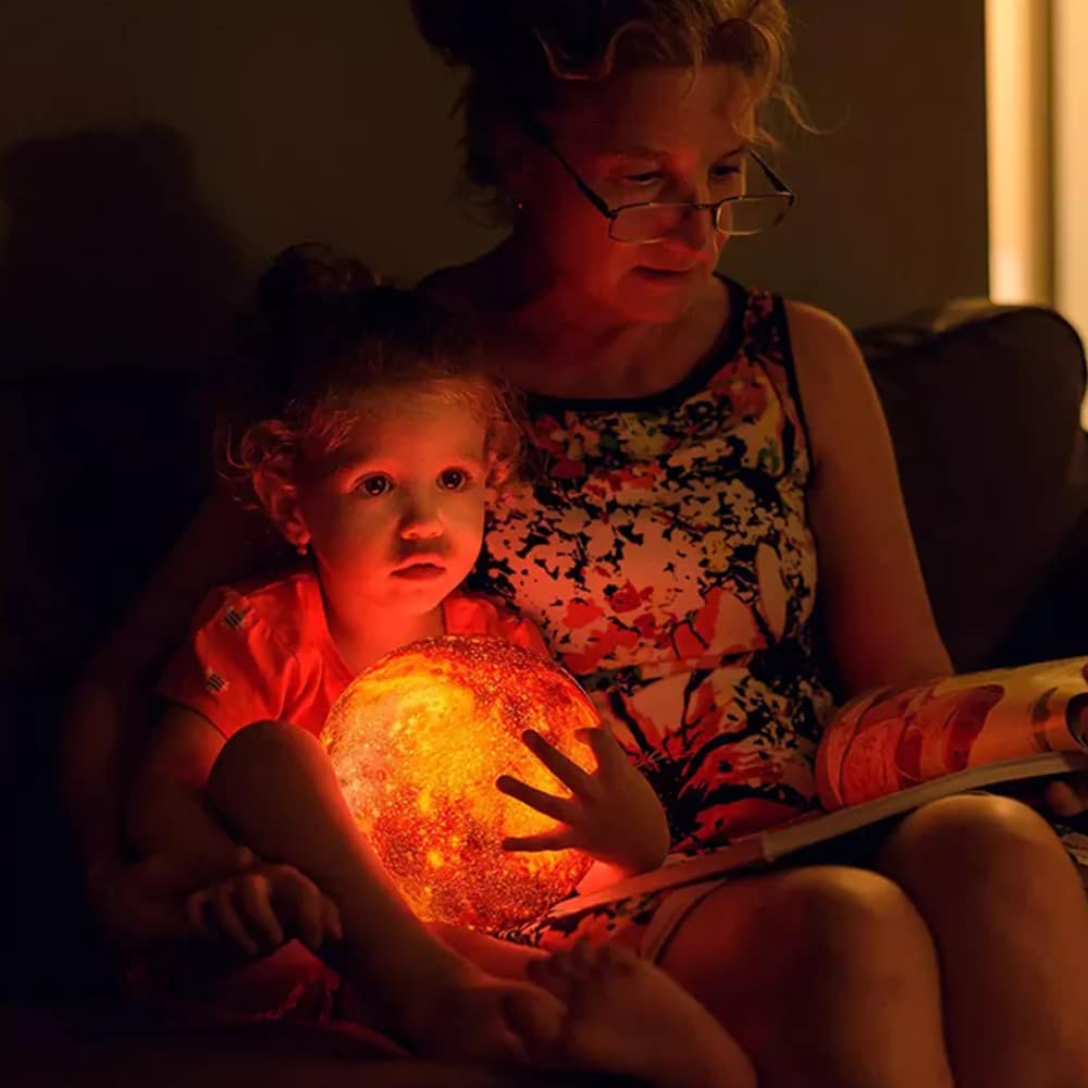 Moon lamp -16 colors - LED - with touch function and remote control | Stornfield
