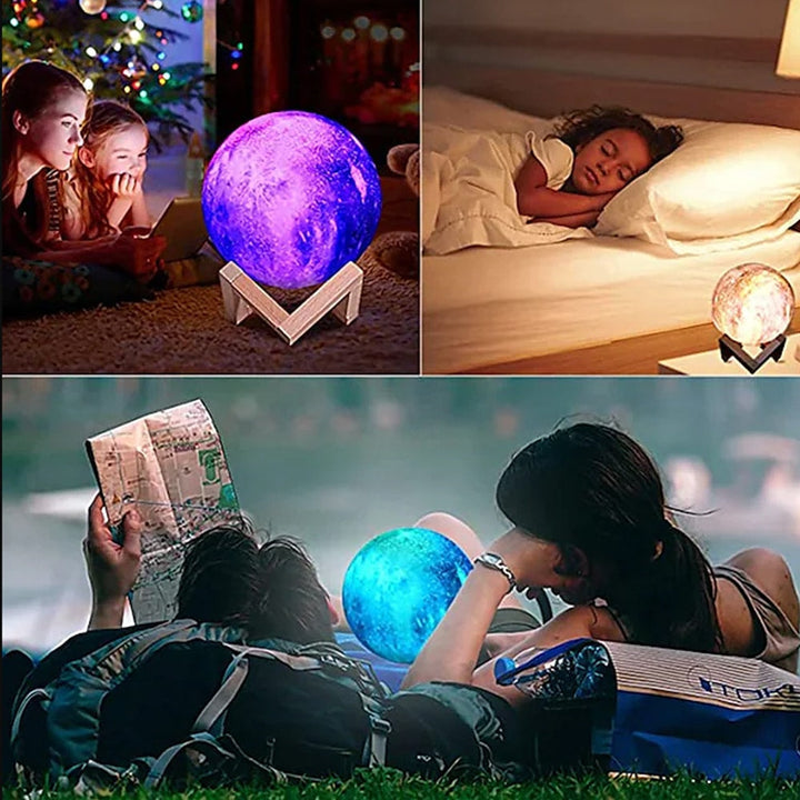 Moon lamp -16 colors - LED - with touch function and remote control | Stornfield