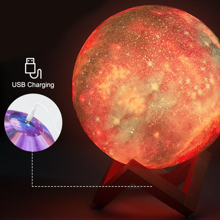 Moon lamp -16 colors - LED - with touch function and remote control | Stornfield