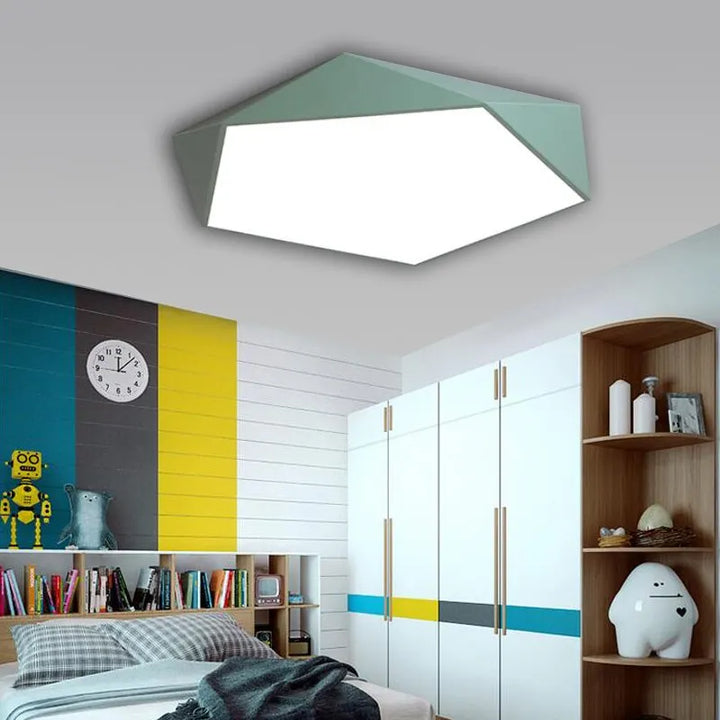 Pentagon LED ceiling light Macaron for modern children's room – Designer ceiling lamp | Stornfield