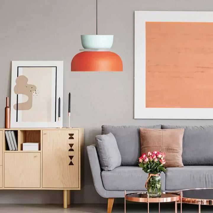 Stornfield | Nordic Color Block Pendant Light Fixture - Modern Hanging Lamp for Kitchen & Dining Room