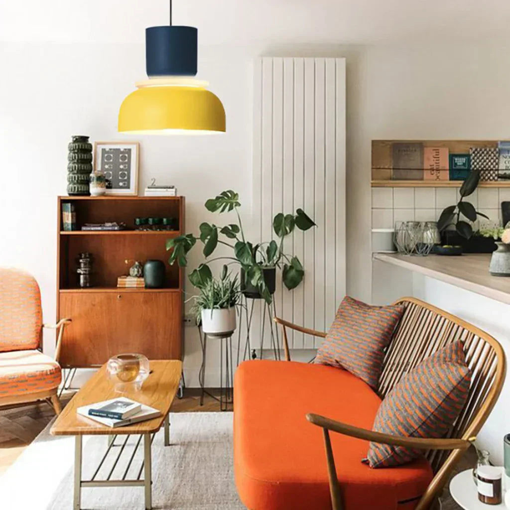 Stornfield | Nordic Color Block Pendant Light Fixture - Modern Hanging Lamp for Kitchen & Dining Room