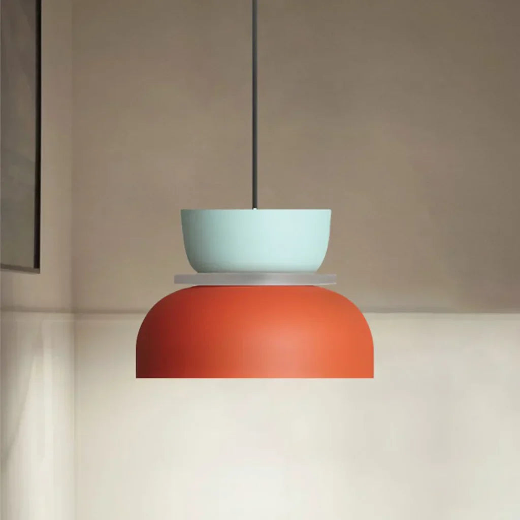 Stornfield | Nordic Color Block Pendant Light Fixture - Modern Hanging Lamp for Kitchen & Dining Room