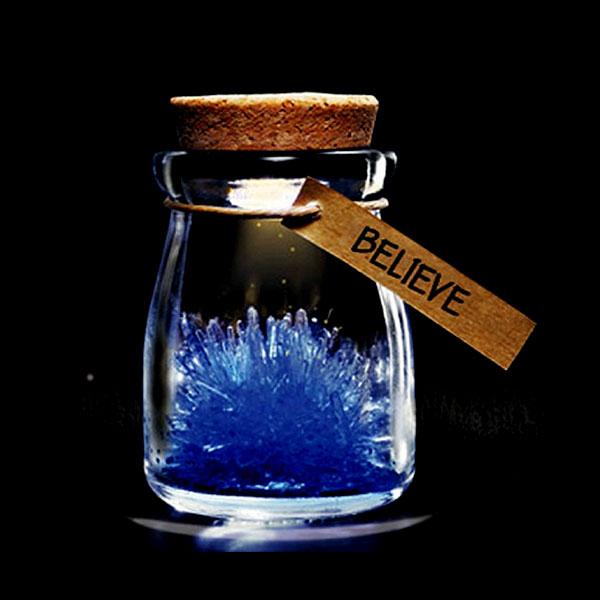 Magic Crystal Growing Jar Kit (Various Colors And Messages) | Stornfield