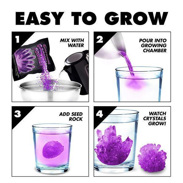 Magic Crystal Growing Jar Kit (Various Colors And Messages) | Stornfield