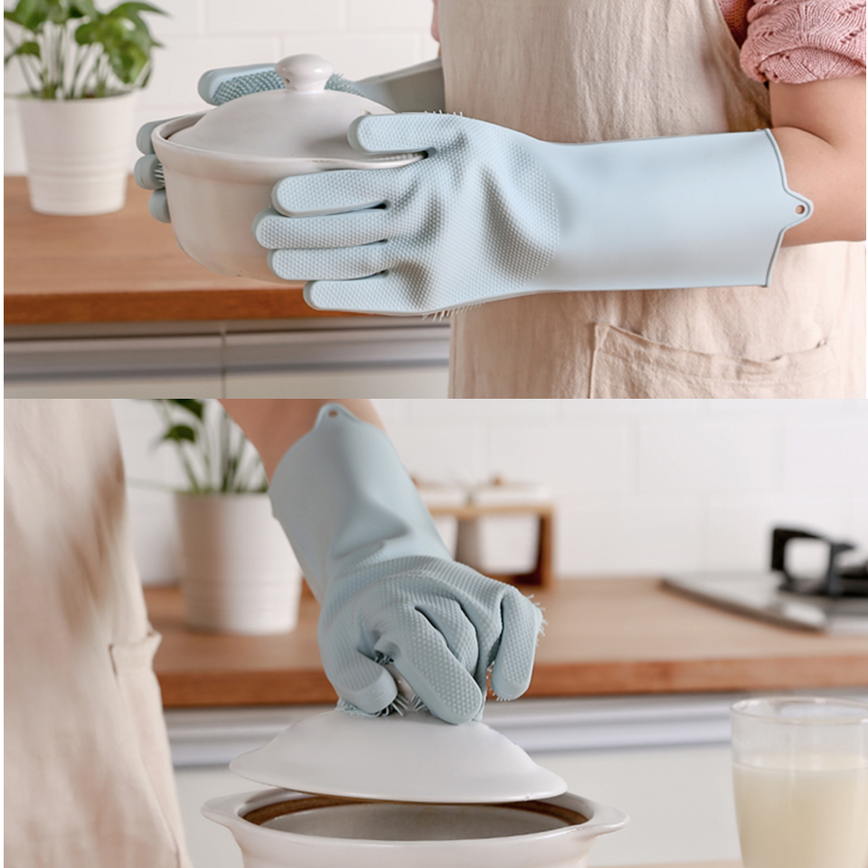 Magic Silicone Cleaning Gloves (in Pair) | Stornfield