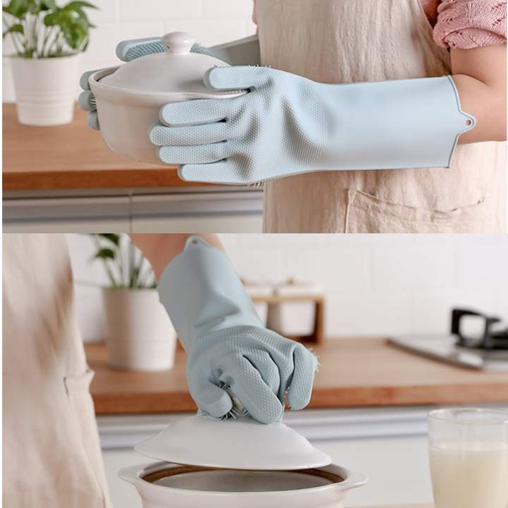 Magic Silicone Cleaning Gloves (in Pair) | Stornfield