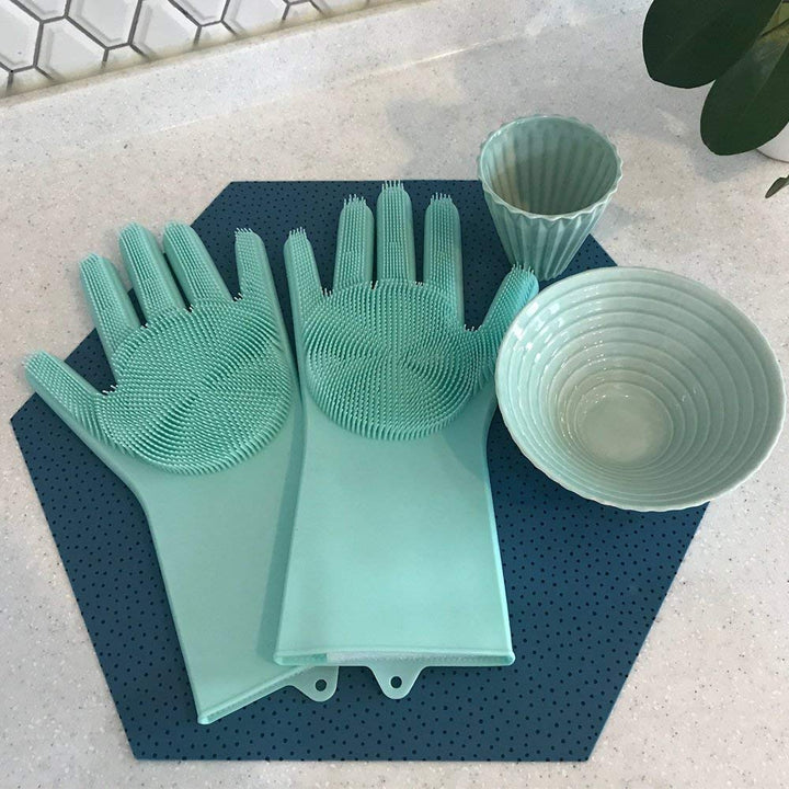 Magic Silicone Cleaning Gloves (in Pair) | Stornfield