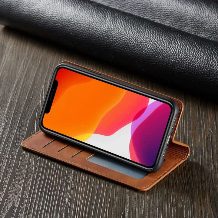 Stornfield | Magnetic Leather iPhone Case with Shock Protection
