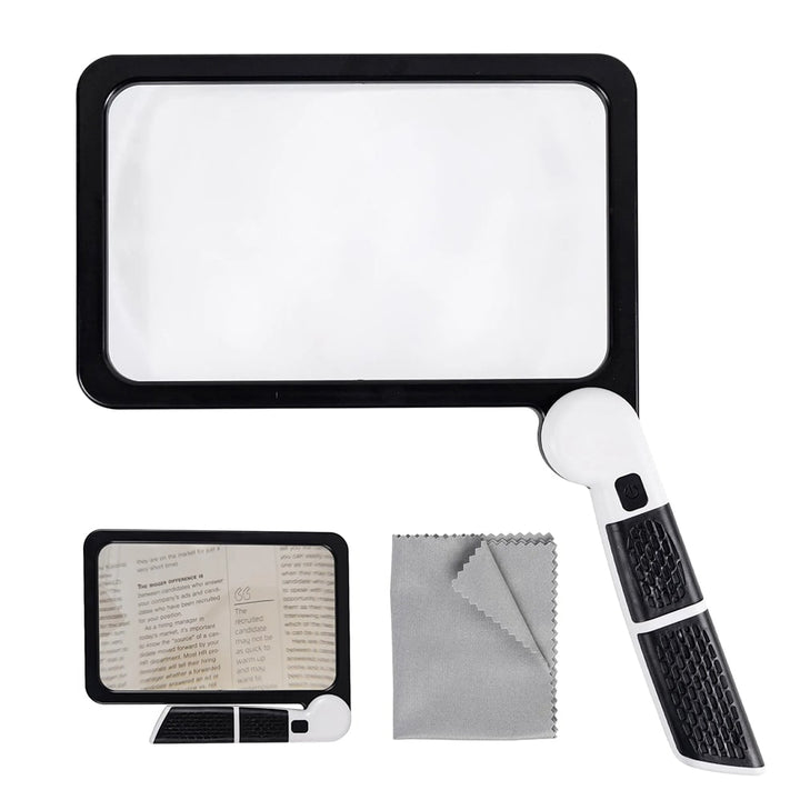 HelderZicht LED Magnifying Glass Foldable with 5x Magnification | Stornfield