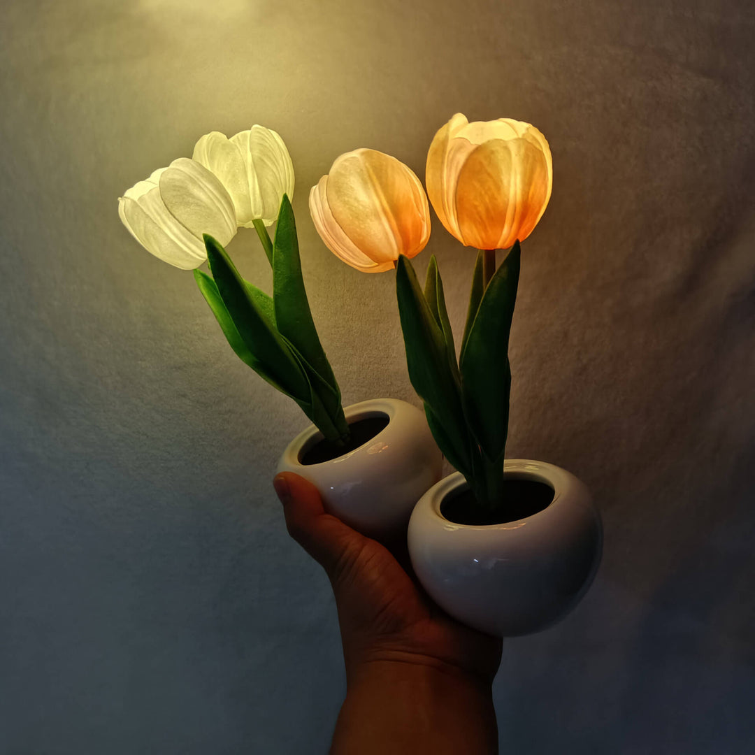 Stornfield | LED Table Lamp Night Tulip Peony Creative Modern Simulation
