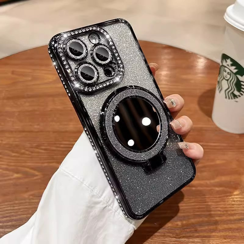 Stornfield | Phone Case with Mirror Magnetic Stand Glitter