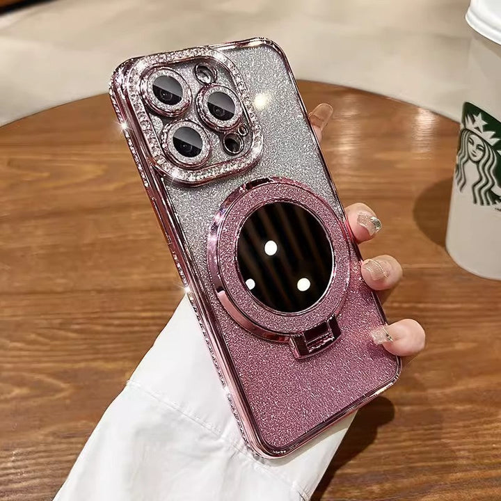 Stornfield | Phone Case with Mirror Magnetic Stand Glitter
