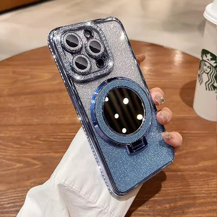 Stornfield | Phone Case with Mirror Magnetic Stand Glitter