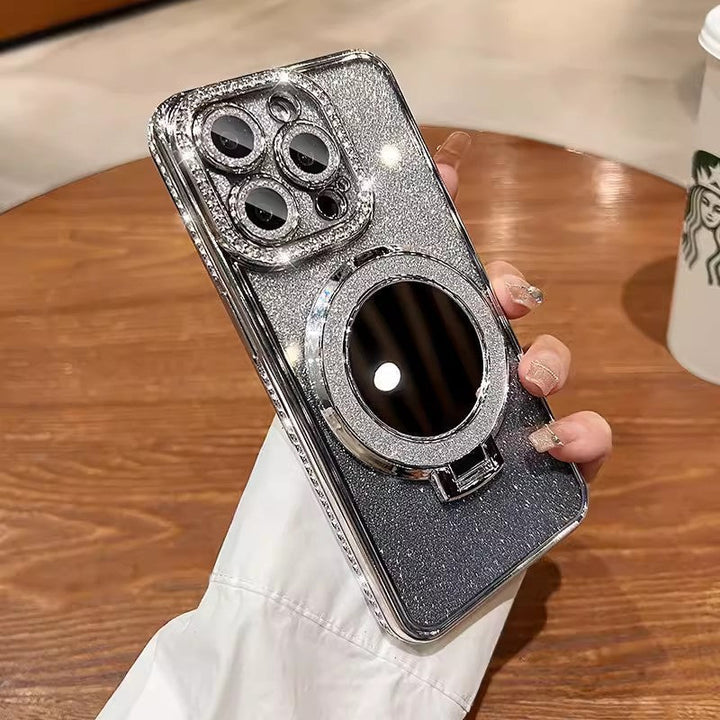 Stornfield | Phone Case with Mirror Magnetic Stand Glitter