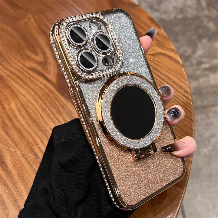 Stornfield | Phone Case with Mirror Magnetic Stand Glitter