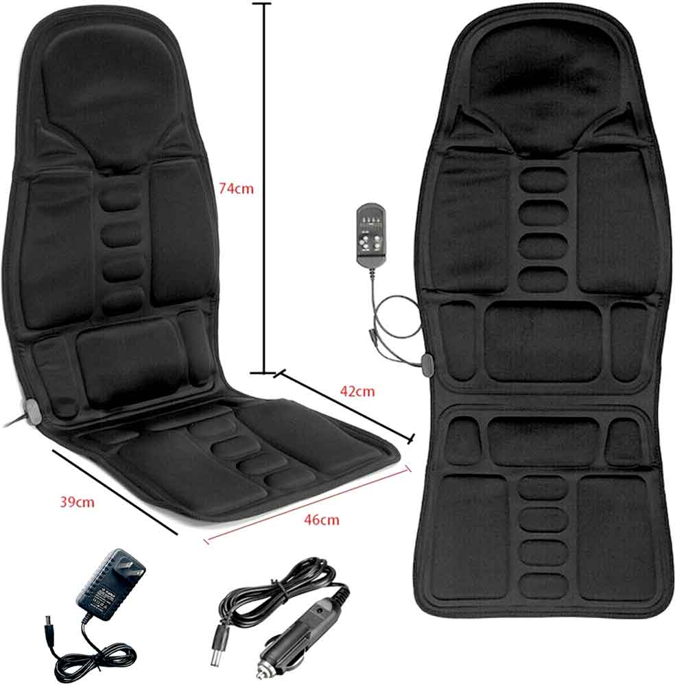 Stornfield | 8-Mode Heated Massage Chair Pad for Back, Neck & Full-Body Relaxation – Perfect for Car & Home