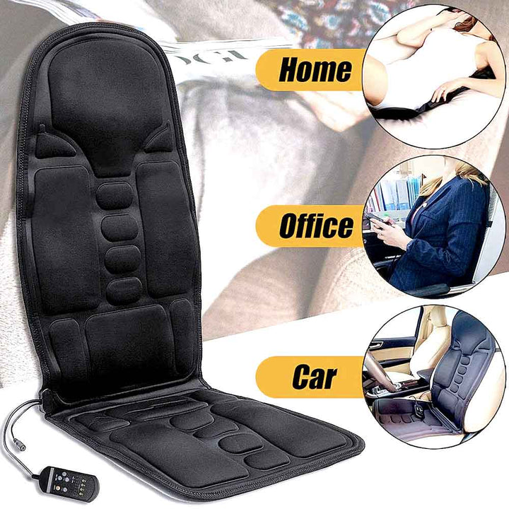 Stornfield | 8-Mode Heated Massage Chair Pad for Back, Neck & Full-Body Relaxation – Perfect for Car & Home