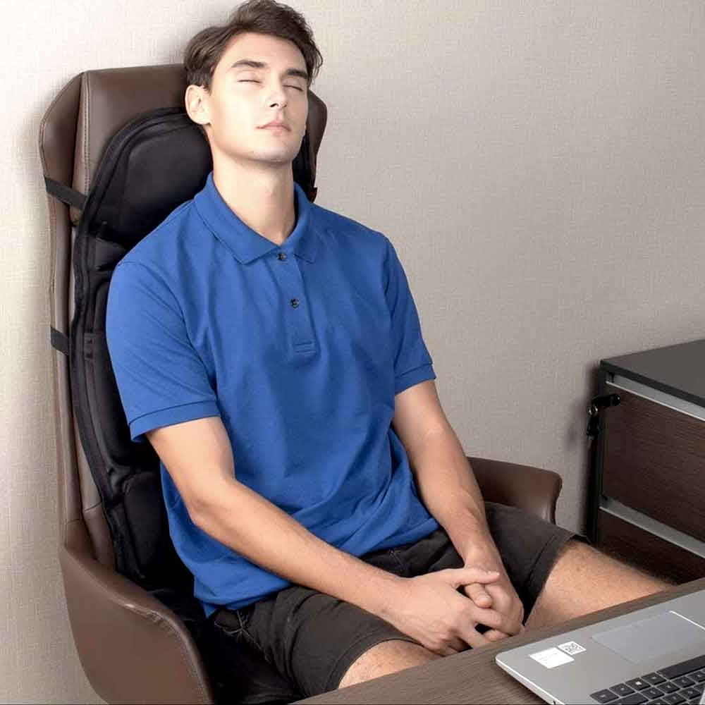 Stornfield | 8-Mode Heated Massage Chair Pad for Back, Neck & Full-Body Relaxation – Perfect for Car & Home