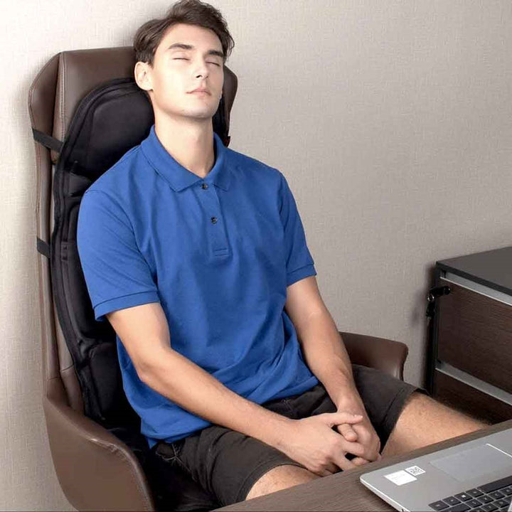 Stornfield | 8-Mode Heated Massage Chair Pad for Back, Neck & Full-Body Relaxation – Perfect for Car & Home